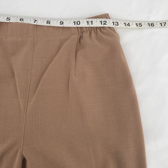 Draper's and Damon's Petites Brown Elastic Waist Straight Leg PS Petite Small - Picture 7 of 9
